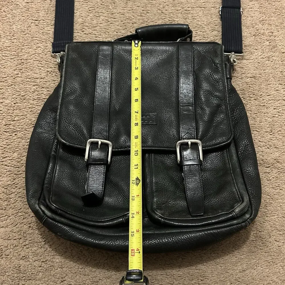 Vintage Wilson’s Leather Pelle Studio Shoulder Bag Document Messenger Black